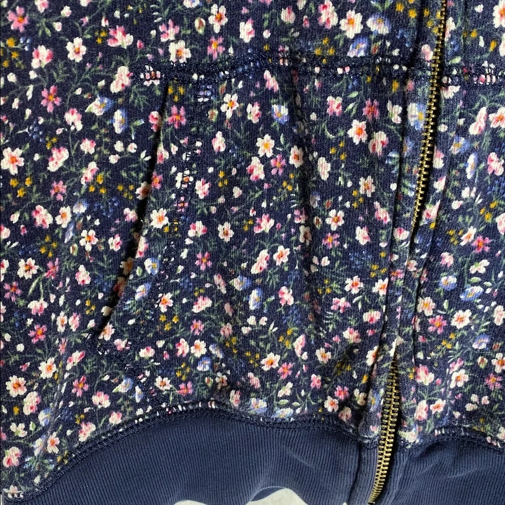 Polo Ralph Lauren Navy Floral Hoodie Jacket